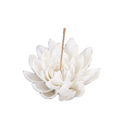 Lotus Ceramic Incense Holder