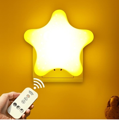 Plug-in Remote Control Night Light — Yellow or White