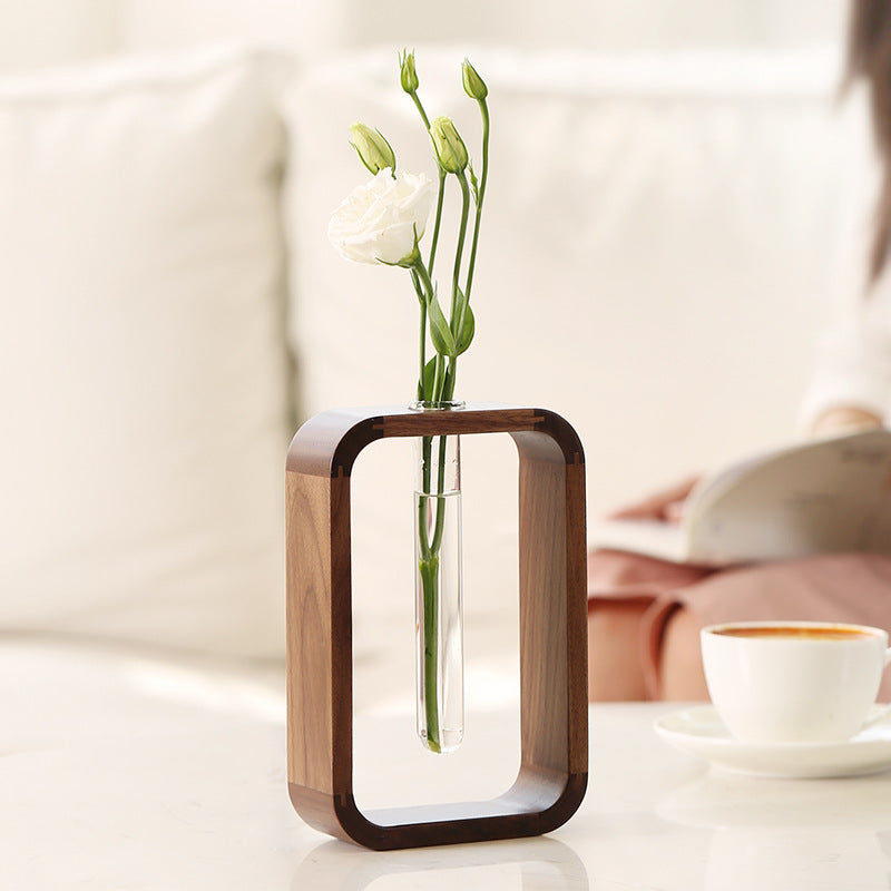 Walnut Frame Bud Vase