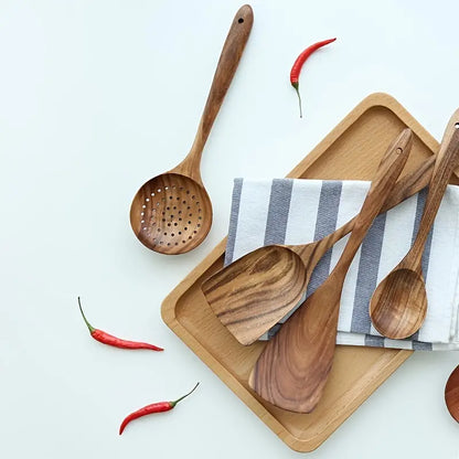 Teak Wood Utensil Set