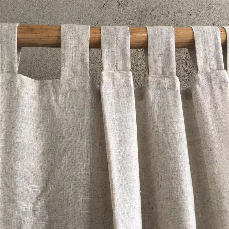 Natural Flax Curtain Panel