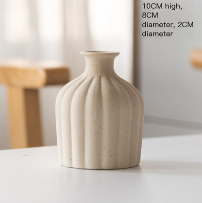 Nordic Glazed Ceramic Vase