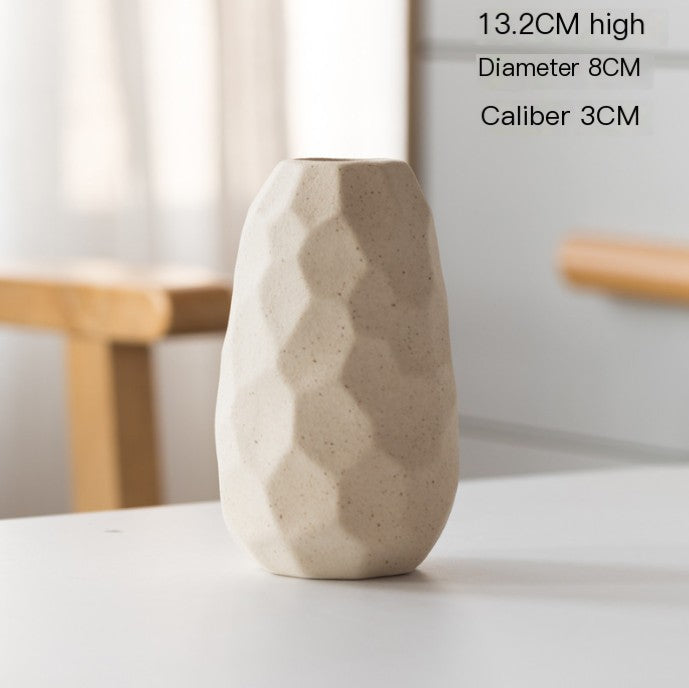 Nordic Glazed Ceramic Vase