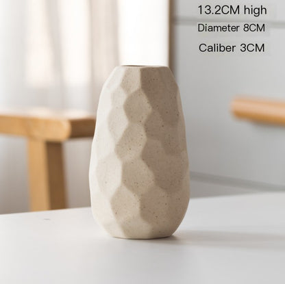 Nordic Glazed Ceramic Vase
