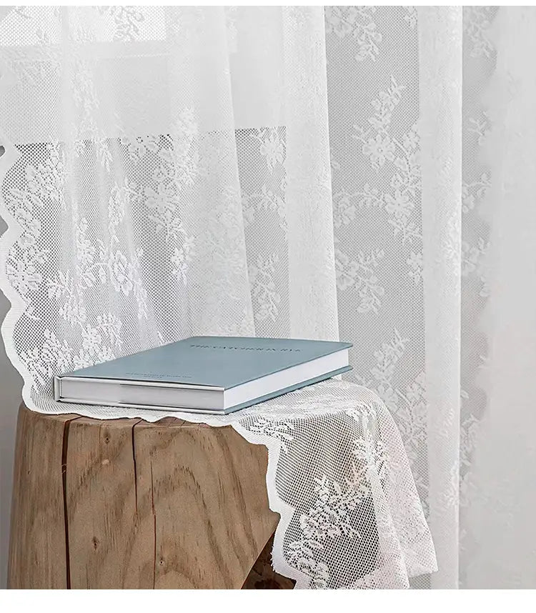 Floral Lace Curtain for Elegant Window Decor