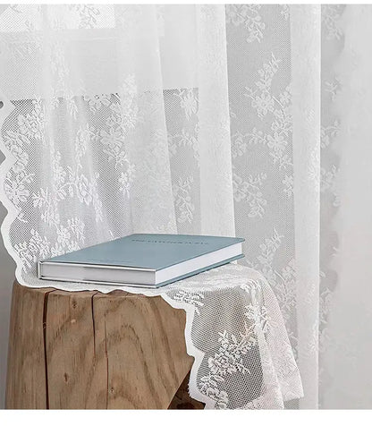 Floral Lace Curtain for Elegant Window Decor