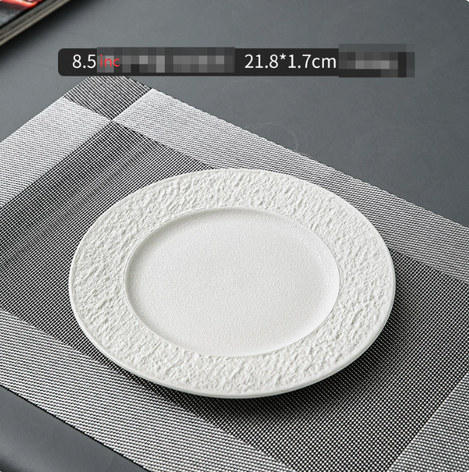 Nordic Creative Stone Pattern Steak Plate Design