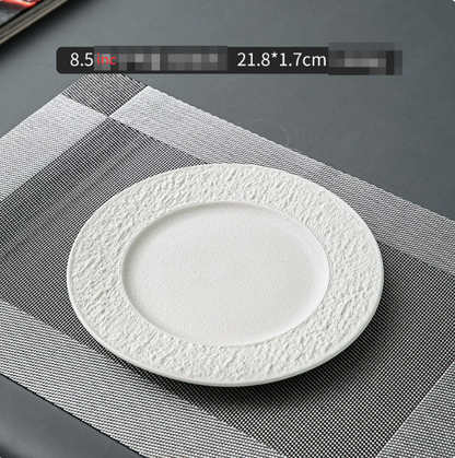 Nordic Creative Stone Pattern Steak Plate Design