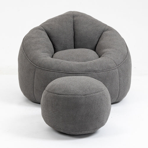 Bean Bag Sofa Chair With Footrest