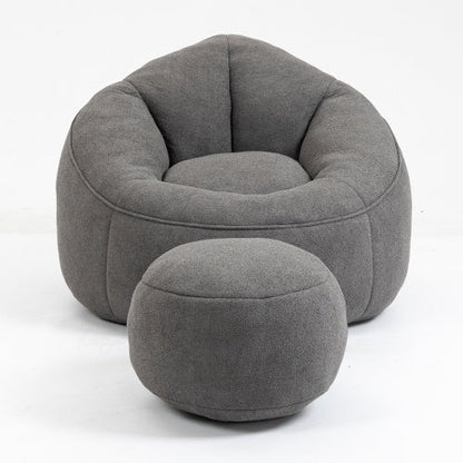 Bean Bag Sofa Chair With Footrest