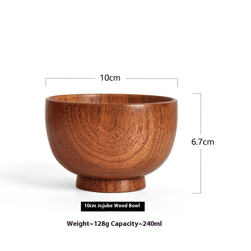 Japanese Jujube Wood Bowl — 9 Sizes