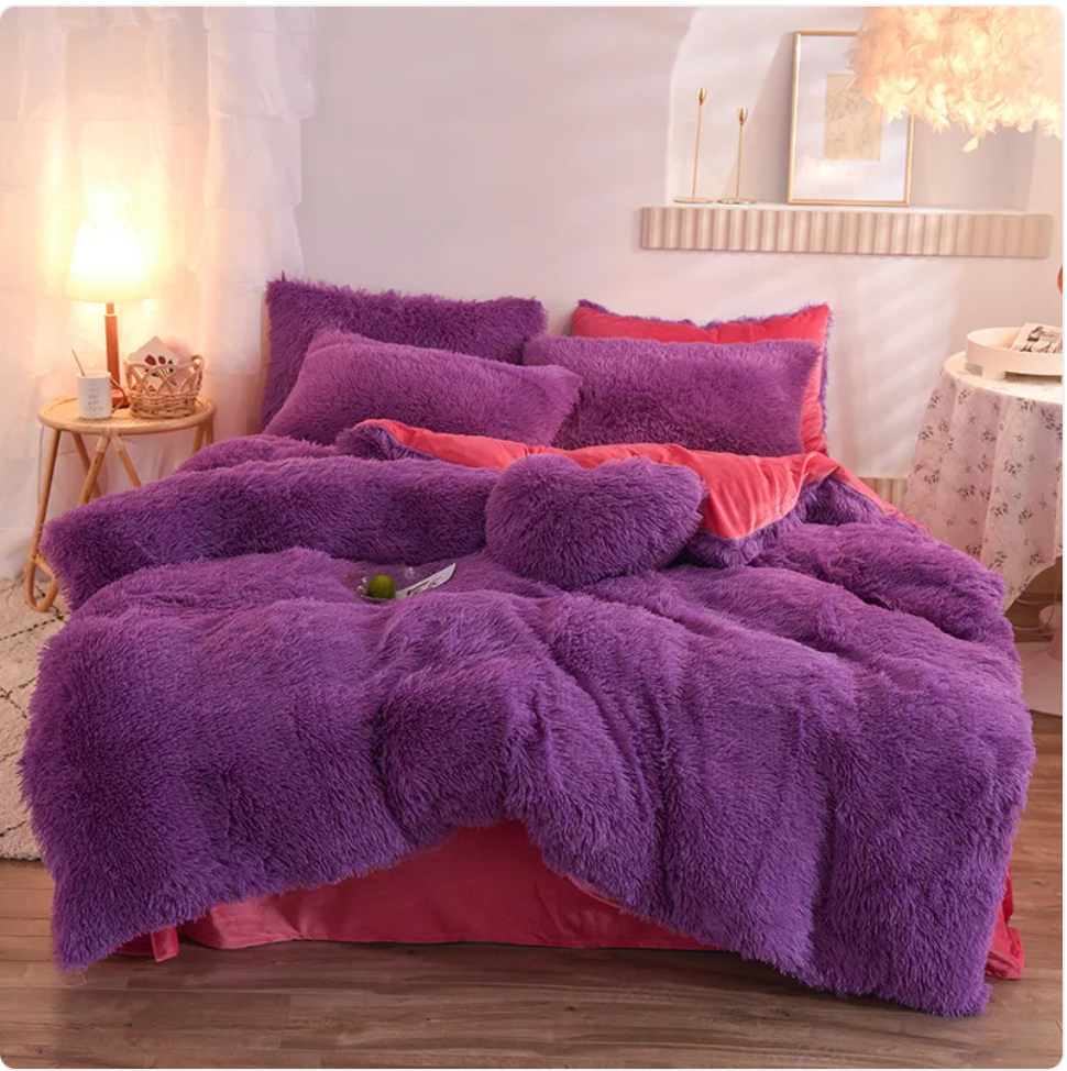 Plush Velvet Bedding Set