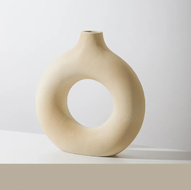 Frosted Ceramic Vase — Small, Medium, or Large
