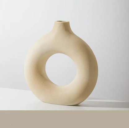 Frosted Ceramic Vase — Small, Medium, or Large
