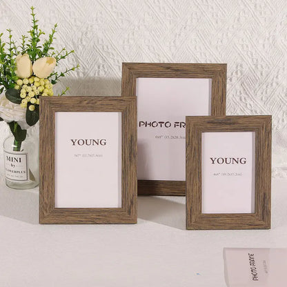 Vintage Solid Wood Photo Frame