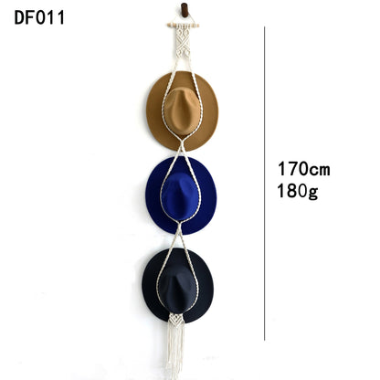 Hand-woven Nordic Style Multi-layer Hat Storage Rack