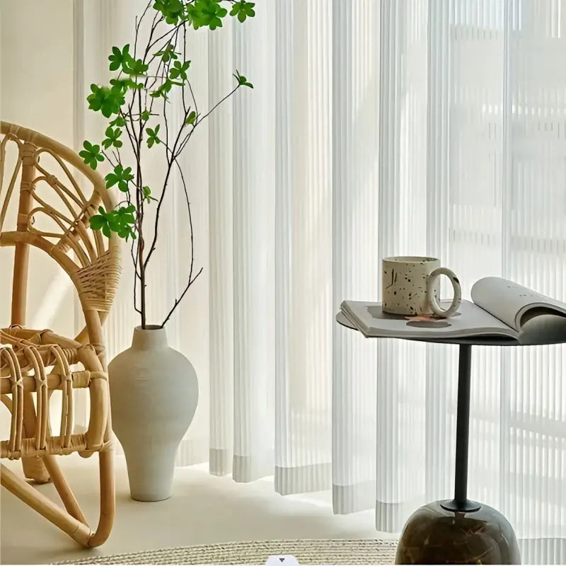 Airy White Sheer Curtain